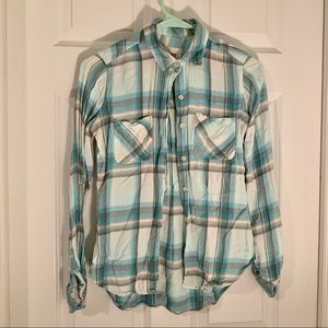 Blue plaid flannel